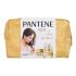 Pantene PRO-V Your Golden Me Time Kit Ajándékcsomagok Intensive Repair sampon 250 ml + Intensive Repair hajkondicionáló 200 ml + Keratin Protect Oil hajápoló olaj 100 ml + Serum Shots Intensive Repair intenzív hajápoló 3x15 ml + kozmetikai táska