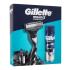 Gillette Mach3 Charcoal Ajándékcsomagok Mach3 Charcoal borotva 1 db + Series Shave Gel Cleansing With Charcoal borotva 200 ml