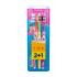 Oral-B 1-2-3 Classic Medium Fogkefe 3 db Változat Red, Yellow, Pink