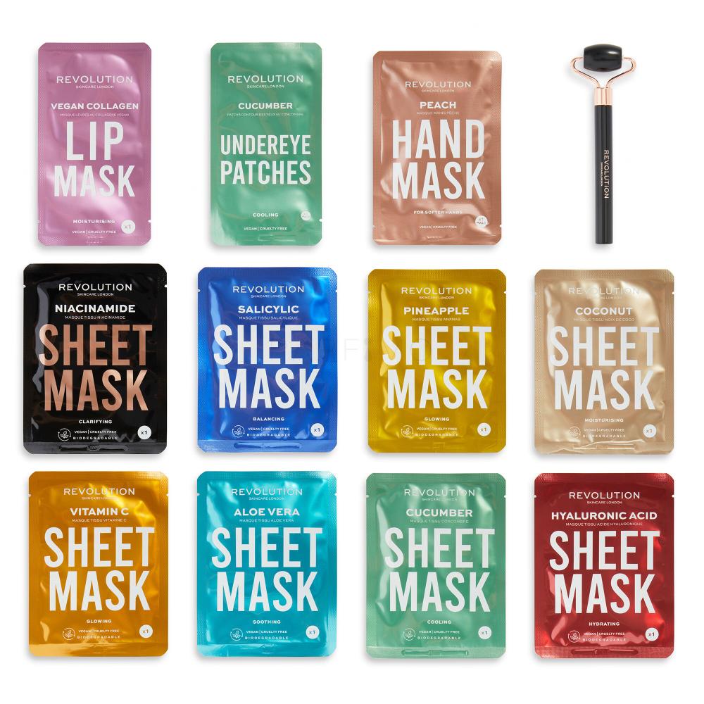 Revolution Skincare 12 Days Of Masking Sheet Mask Advent Calendar