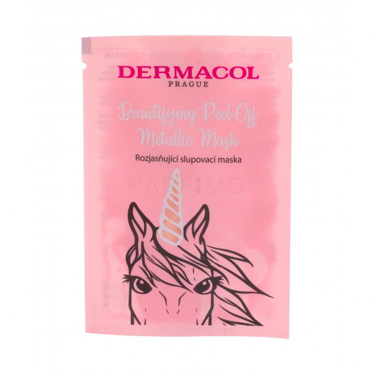 Dermacol Beautifying Peel-off Metallic Mask Brightening Arcmaszk nőknek 15 ml