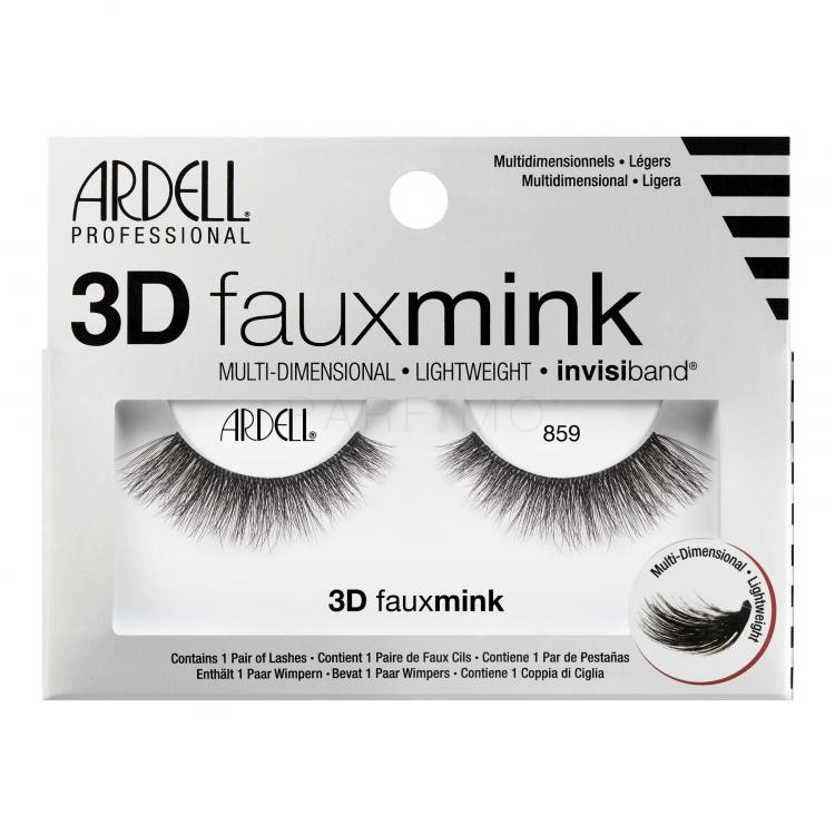 Ardell 3D Faux Mink 859 Műszempilla nőknek 1 db Változat Black