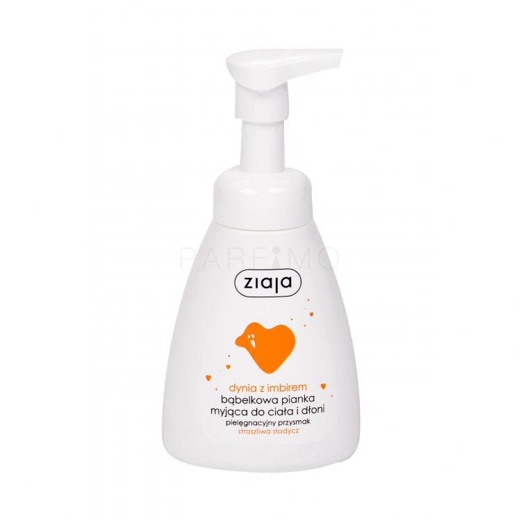 Ziaja Pumpkin With Ginger Hands &amp; Body Foam Wash Folyékony szappan nőknek 250 ml