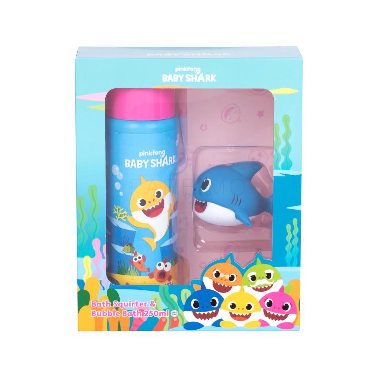 Pinkfong Baby Shark Bubble Bath Kit Ajándékcsomagok fürdőhab 250 ml + fürdőjáték 1 db sérült doboz