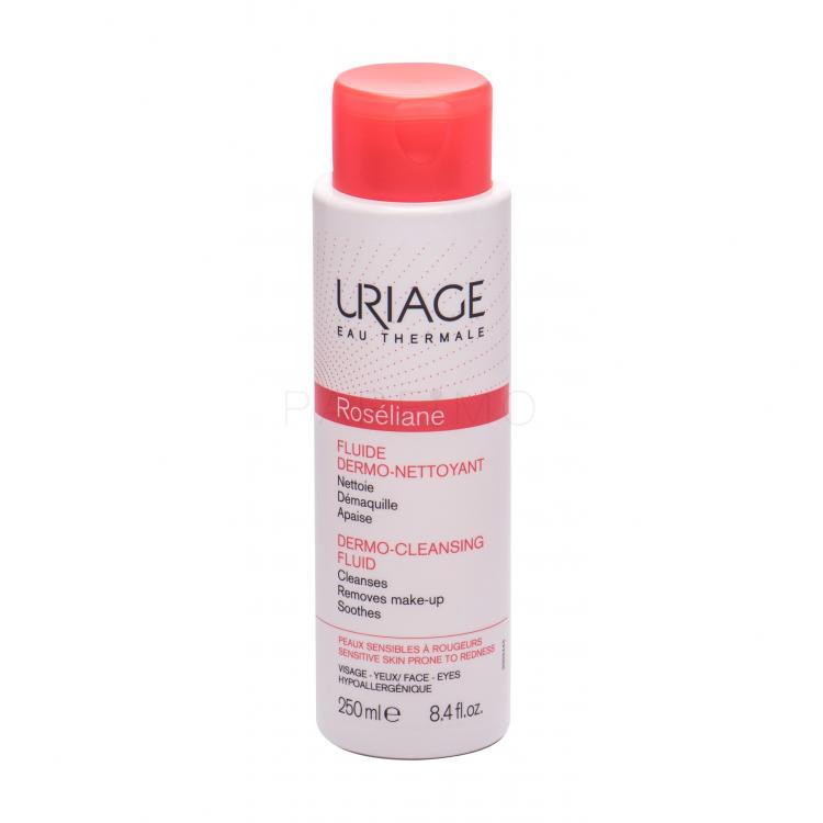 Uriage Roséliane Dermo-Cleansing Fluid Sminklemosó arcra nőknek 250 ml