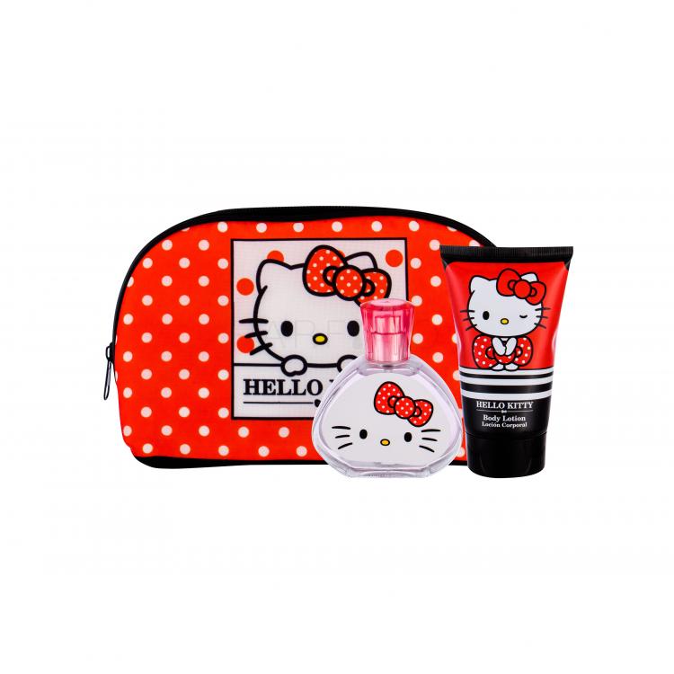 Koto Parfums Hello Kitty Ajándékcsomagok Eau de Toilette 50 ml + testápoló 100 ml + kozmetikai táska