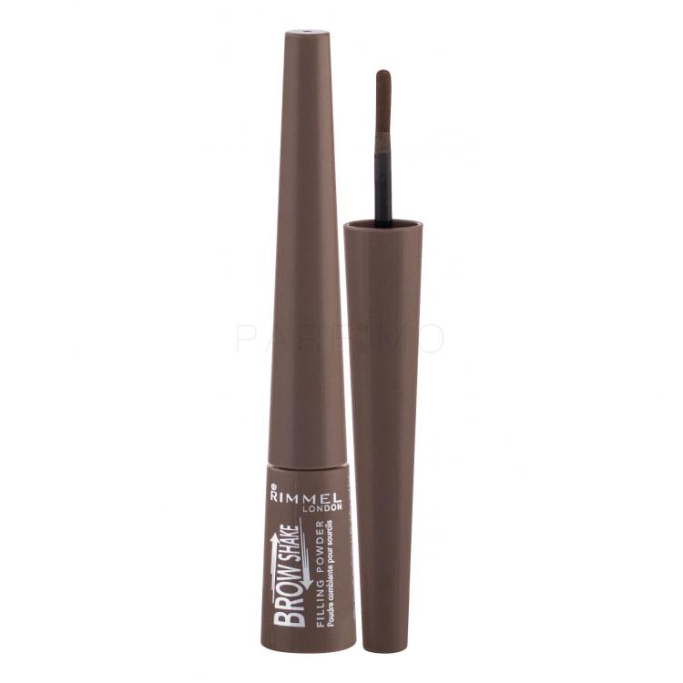 Rimmel London Brow Shake Filling Powder Szemöldökpúder nőknek 0,7 g Változat 002 Medium Brown