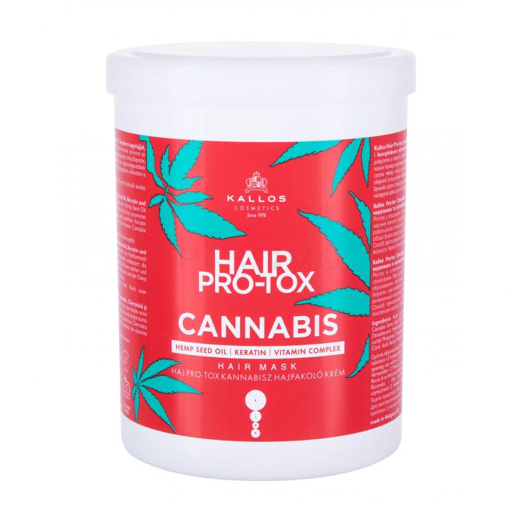 Kallos Cosmetics Hair Pro-Tox Cannabis Hajpakolás nőknek 1000 ml