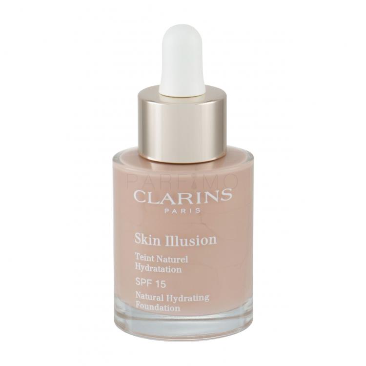 Clarins Skin Illusion Natural Hydrating SPF15 Alapozó nőknek 30 ml Változat 109 Wheat