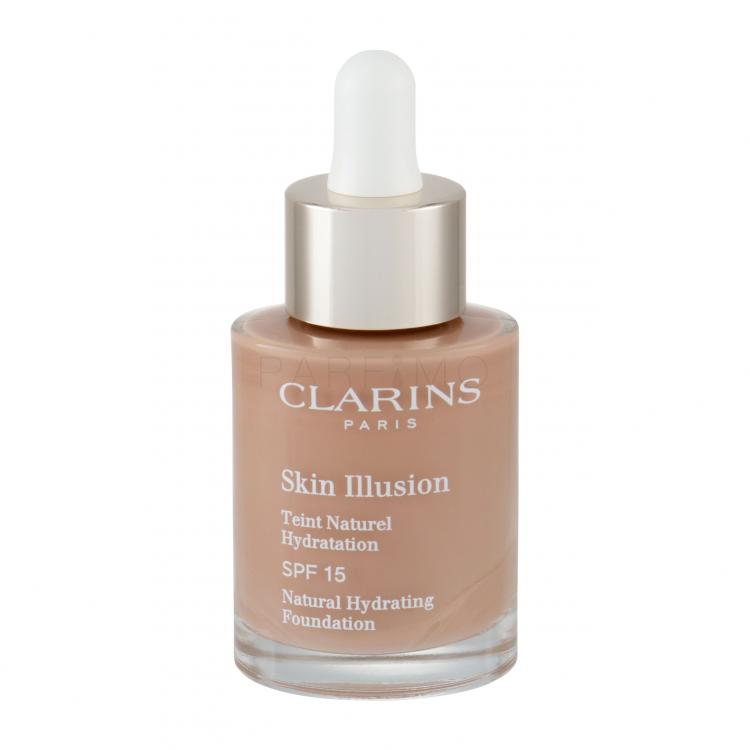 Clarins Skin Illusion Natural Hydrating SPF15 Alapozó nőknek 30 ml Változat 113 Chestnut