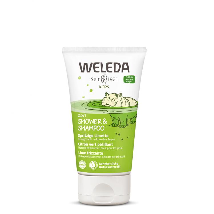 Weleda Kids Lively Lime 2in1 Krémtusfürdő gyermekeknek 150 ml