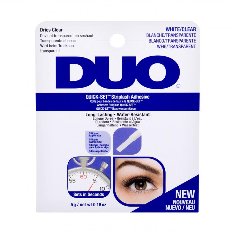 Ardell Duo Quick-Set Striplash Adhesive White/Clear Műszempilla-ragasztó nőknek 5 g