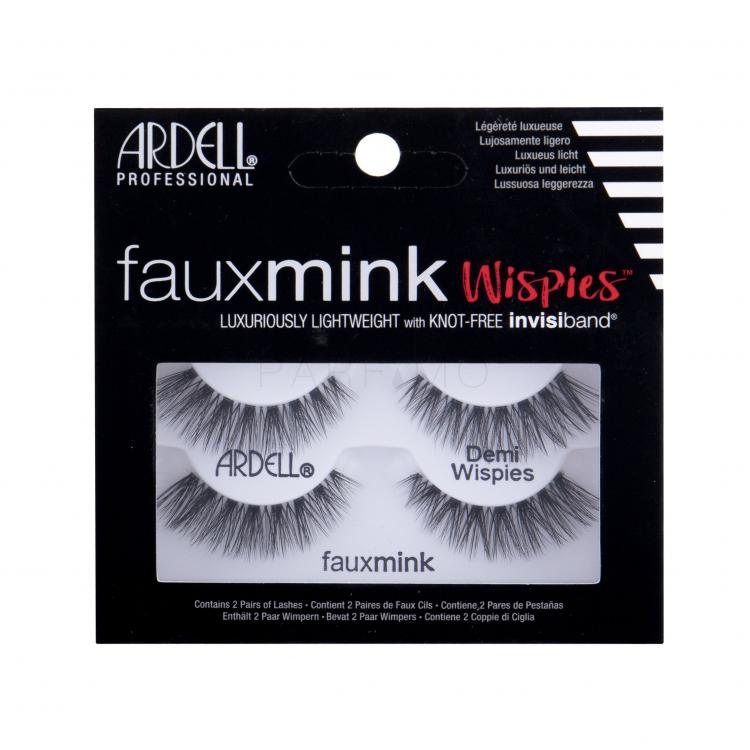 Ardell Faux Mink Demi Wispies Műszempilla nőknek 2 db Változat Black