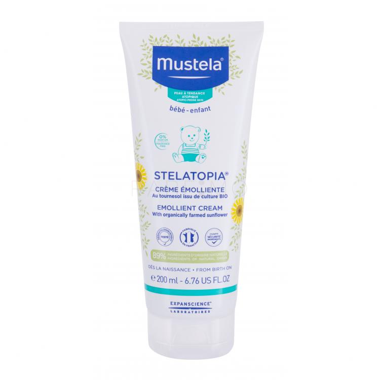 Mustela Bébé Stelatopia Emollient Cream Nappali arckrém gyermekeknek 200 ml