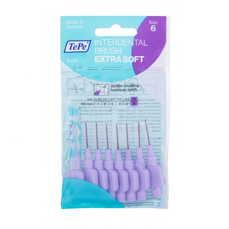 TePe Extra Soft 1,1 mm Fogközkefe 8 db