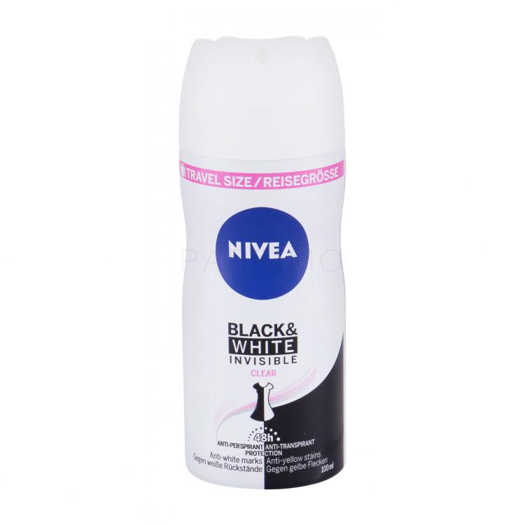 Nivea Black &amp; White Invisible Clear 48h Izzadásgátló nőknek 100 ml