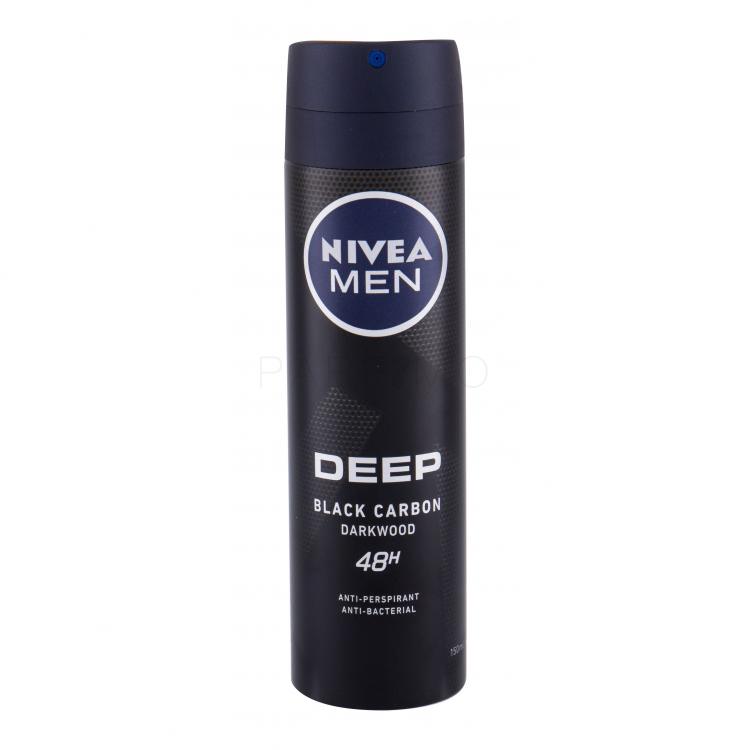 Nivea Men Deep Black Carbon 48H Izzadásgátló férfiaknak 150 ml