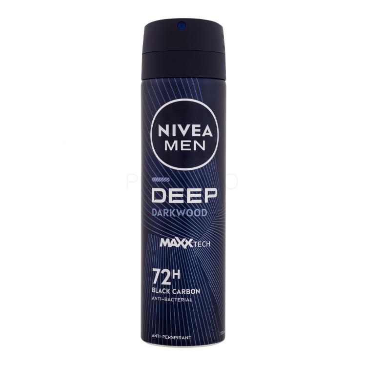 Nivea Men Deep Black Carbon 72H Izzadásgátló férfiaknak 150 ml