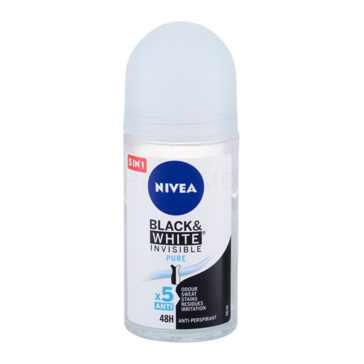 Nivea Black &amp; White Invisible Pure 48h Izzadásgátló nőknek 50 ml