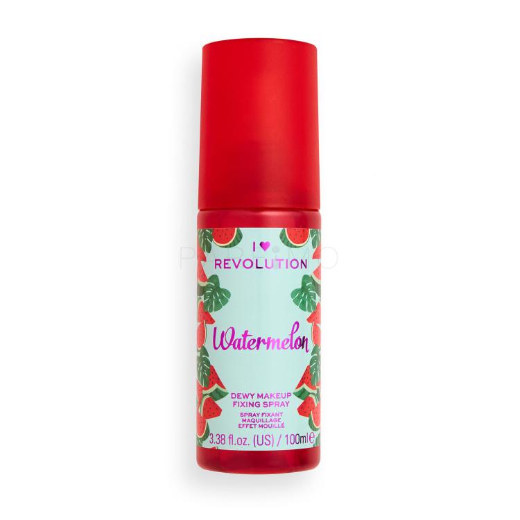 Makeup Revolution London I Heart Revolution Fixing Spray Watermelon Sminkfixáló nőknek 100 ml