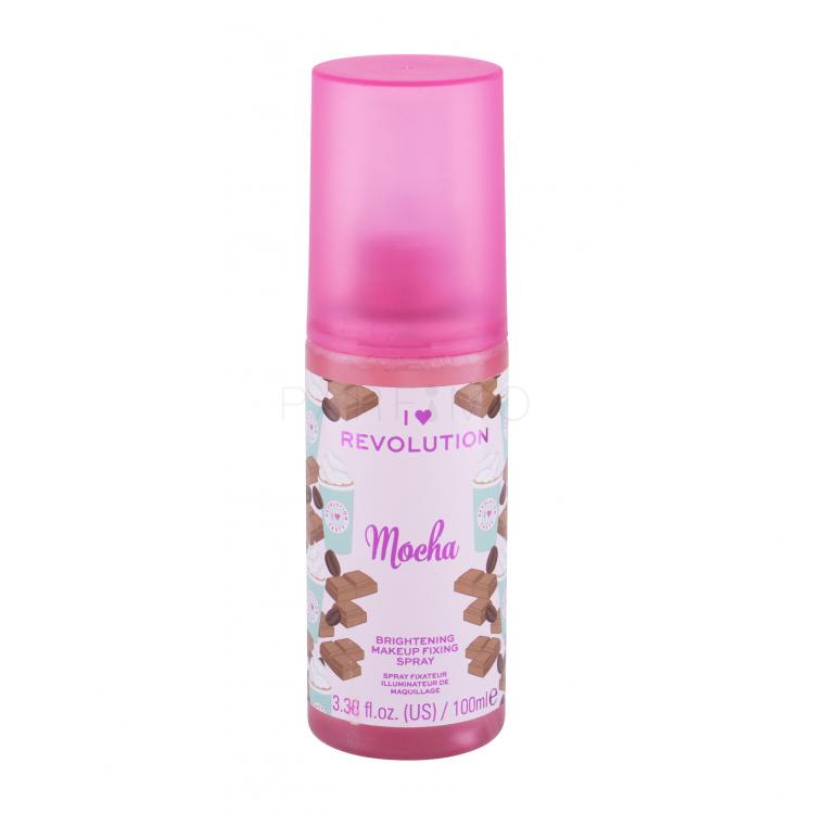 Makeup Revolution London I Heart Revolution Fixing Spray Mocha Sminkfixáló nőknek 100 ml