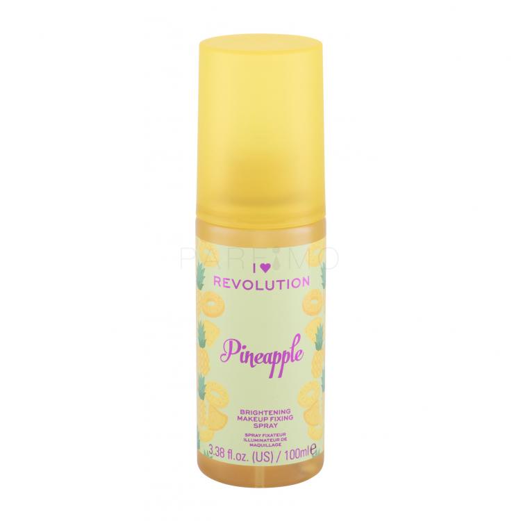 Makeup Revolution London I Heart Revolution Fixing Spray Pineapple Sminkfixáló nőknek 100 ml