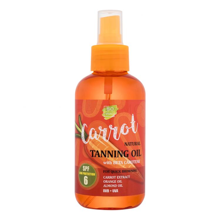 Vivaco Bio Carrot Tanning Oil SPF6 Fényvédő készítmény testre 150 ml