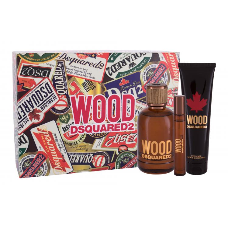 Dsquared2 Wood Ajándékcsomagok Eau de Toilette 100 ml + tusfürdő 150 ml + Eau de Toilette 10 ml