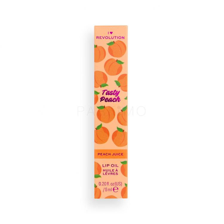 I Heart Revolution Tasty Peach Lip Oil Ajakolaj nőknek 6 ml Változat Peach Juice