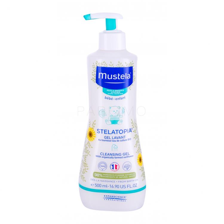 Mustela Bébé Stelatopia Cleansing Gel Tusfürdő gyermekeknek 500 ml