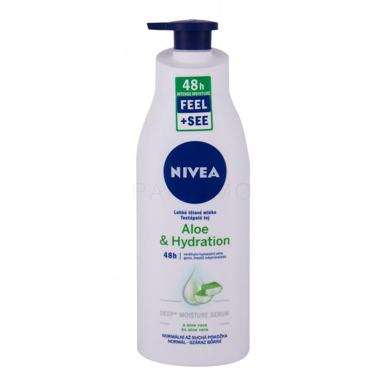 Nivea Aloe &amp; Hydration 48h Testápoló tej nőknek 400 ml