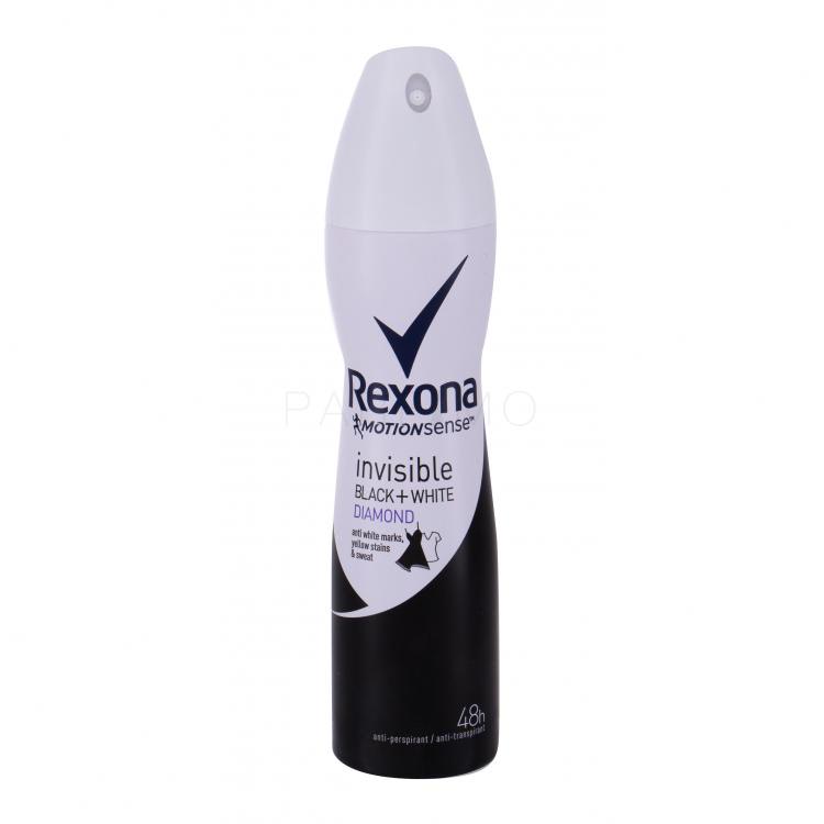 Rexona MotionSense Invisible Black + White Diamond Izzadásgátló nőknek 150 ml