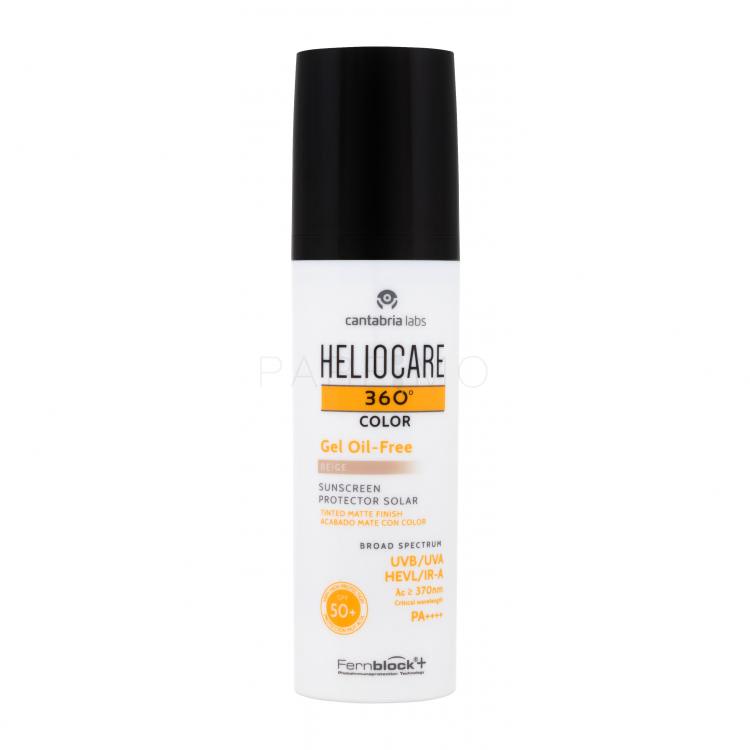 Heliocare 360° SPF50+ Fényvédő készítmény arcra nőknek 50 ml Változat Beige