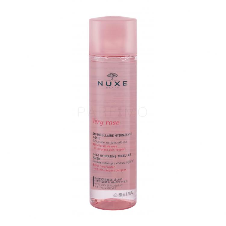 NUXE Very Rose 3-In-1 Hydrating Micellás víz nőknek 200 ml