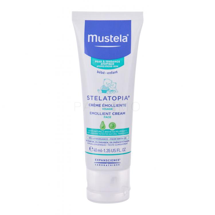 Mustela Bébé Stelatopia Emollient Cream Nappali arckrém gyermekeknek 40 ml