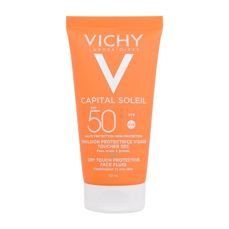 Vichy Capital Soleil Dry Touch Protective Face Fluid SPF50 Fényvédő készítmény arcra 50 ml