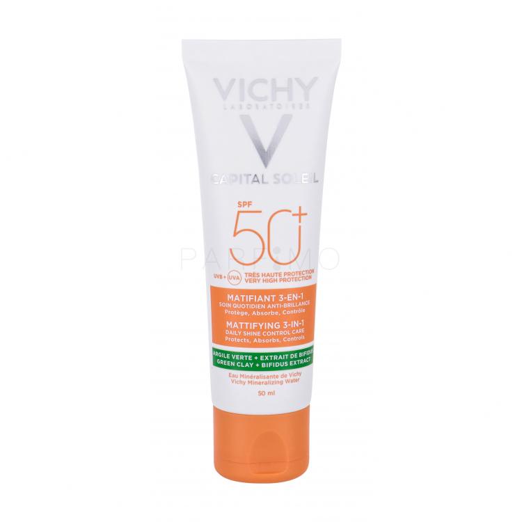 Vichy Capital Soleil Mattifying 3-in-1 SPF50+ Fényvédő készítmény arcra nőknek 50 ml