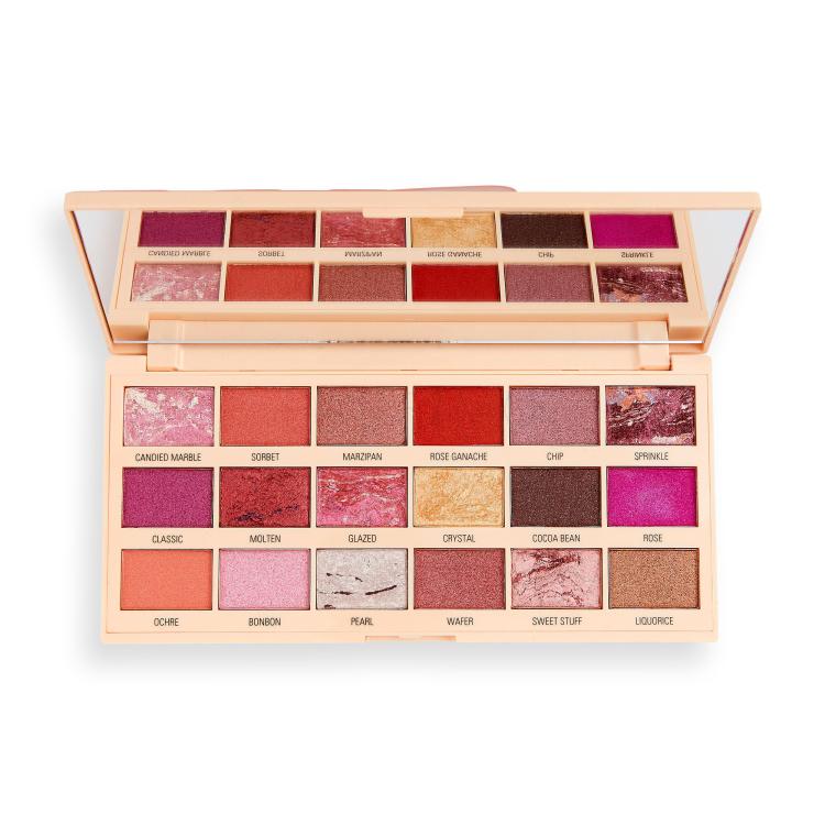 I Heart Revolution Chocolate Eyeshadow Palette Szemhéjfesték nőknek 18 g Változat Marble Rose Gold