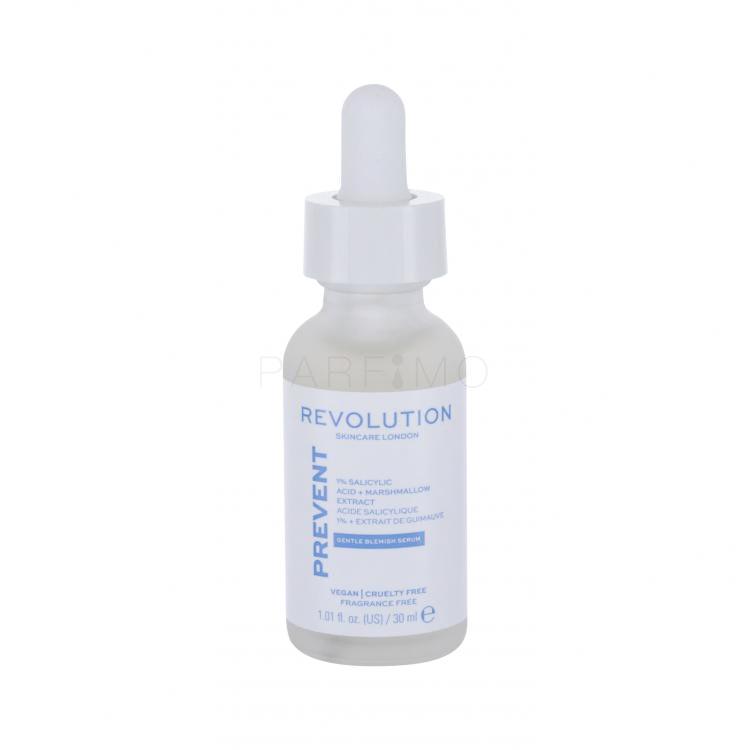 Revolution Skincare Prevent 1% Salicylic Acid + Marshmallow Blemish Serum Arcszérum nőknek 30 ml