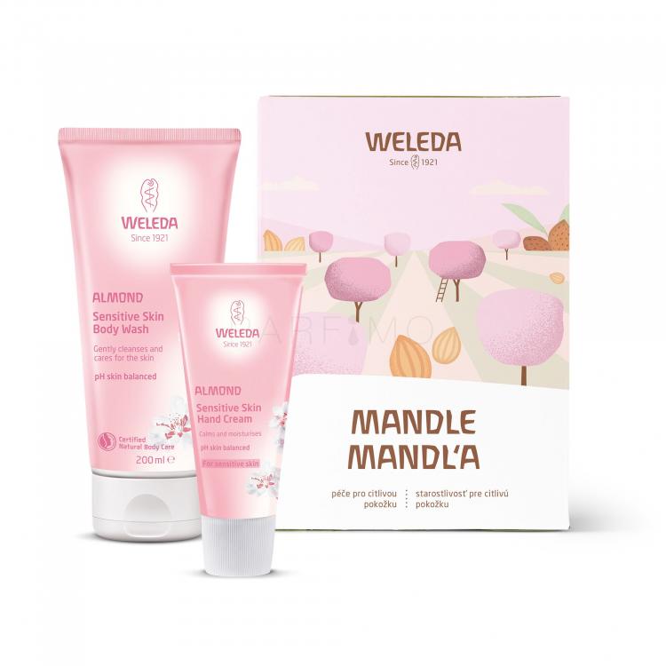 Weleda Almond Ajándékcsomagok Almond krémtusfürdő 200 ml + Almond kézkrém 50 ml