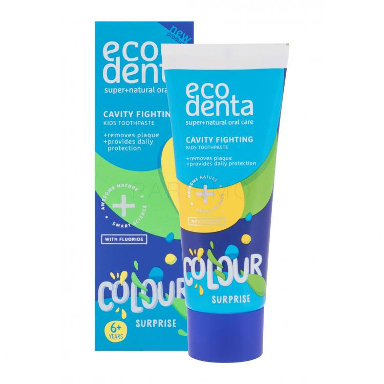 Ecodenta Toothpaste Cavity Fighting Colour Surprise Fogkrém gyermekeknek 75 ml