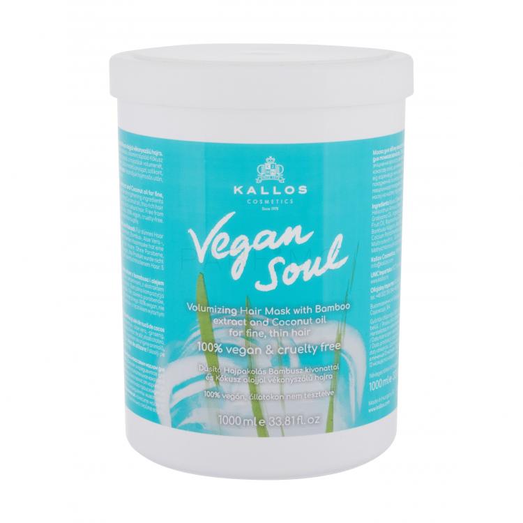 Kallos Cosmetics Vegan Soul Volumizing Hajpakolás nőknek 1000 ml