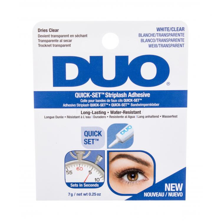 Ardell Duo Quick-Set Striplash Adhesive White/Clear Műszempilla-ragasztó nőknek 7 g