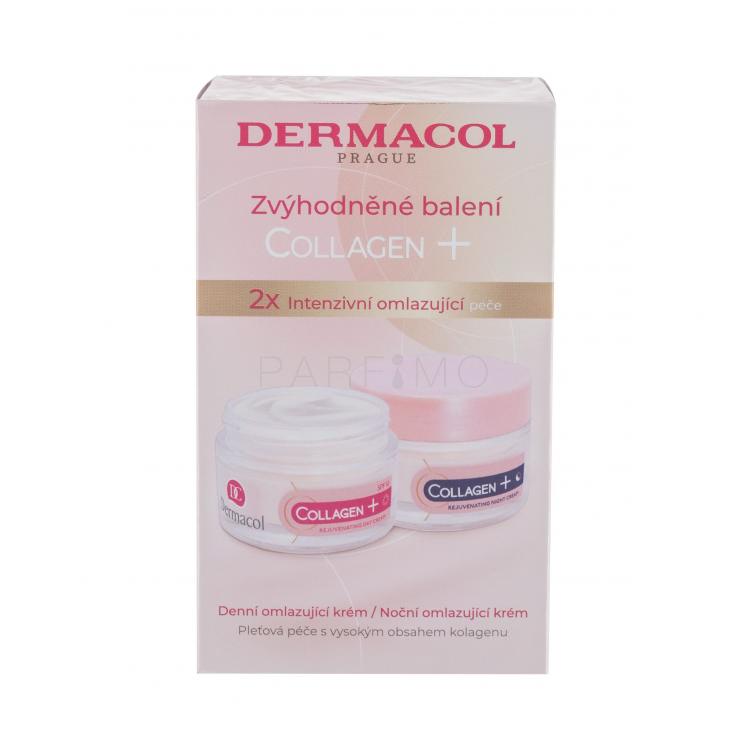 Dermacol Collagen+ SPF10 Ajándékcsomagok Collagen+ Rejuvenating SPF10 nappali arcápoló 50 ml + Collagen+ Rejuvenating éjszakai arcápoló 50 ml