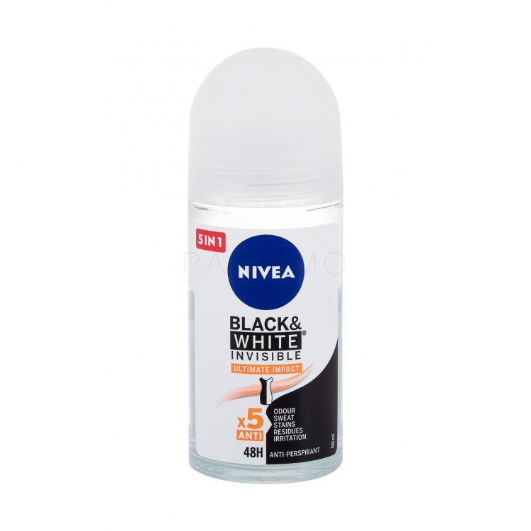 Nivea Black &amp; White Invisible Ultimate Impact 48H Izzadásgátló nőknek 50 ml