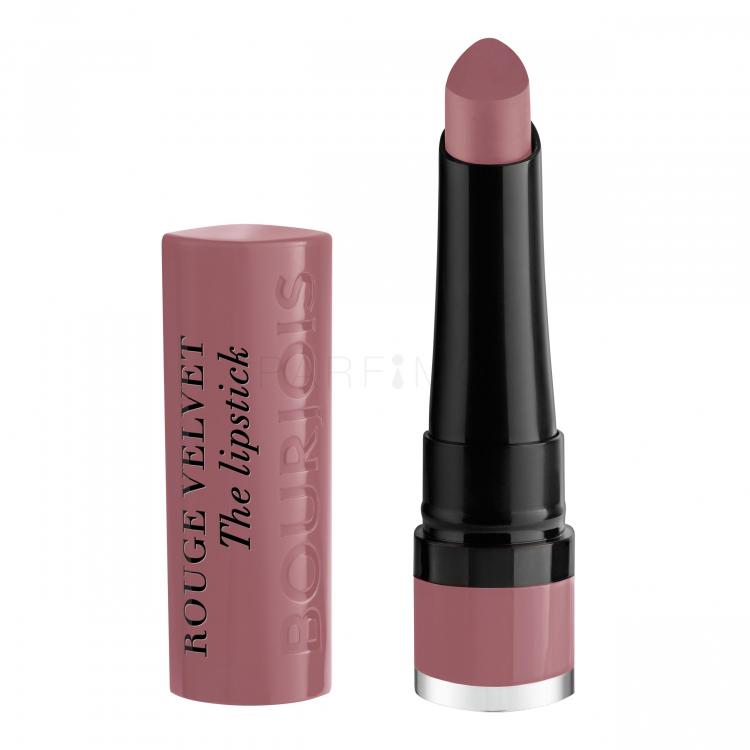 BOURJOIS Paris Rouge Velvet The Lipstick Rúzs nőknek 2,4 g Változat 18 Mauve-Martre