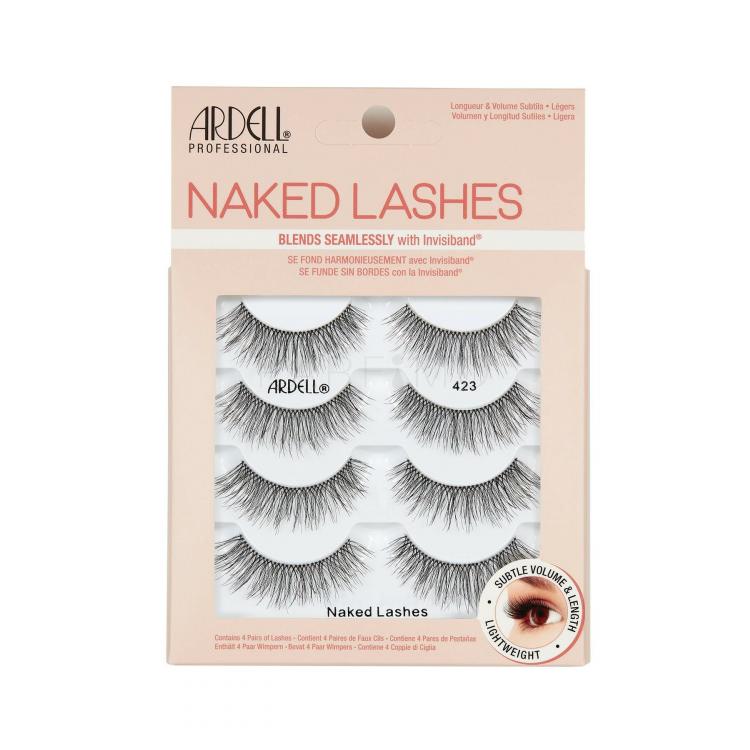 Ardell Naked Lashes 423 Műszempilla nőknek 4 db Változat Black