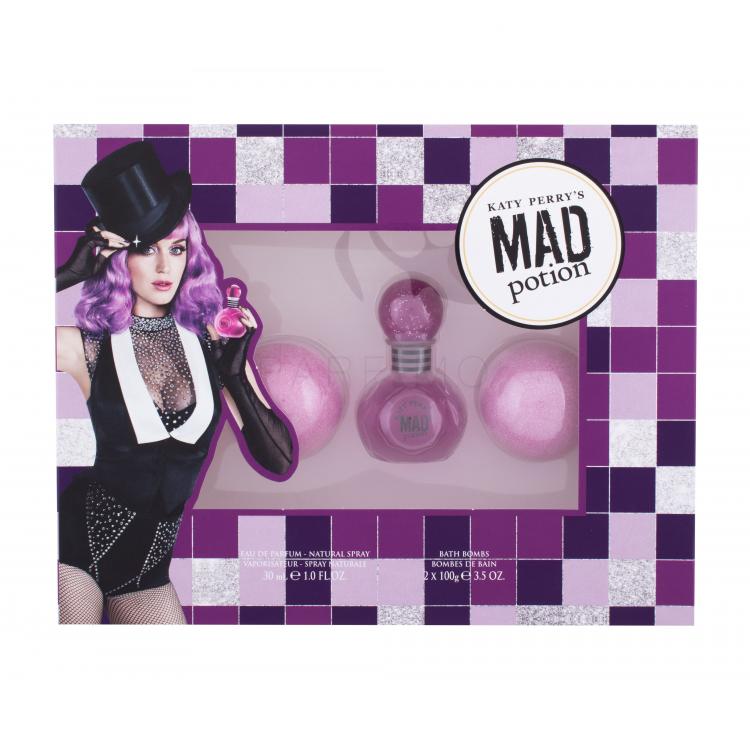 Katy Perry Katy Perry´s Mad Potion Ajándékcsomagok Eau de Parfum 30 ml + pezsgő fürdőbomba 2 x 100 g