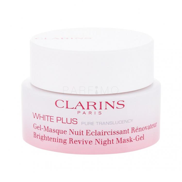 Clarins White Plus Brightening Revive Night Mask-Gel Arcmaszk nőknek 50 ml teszter