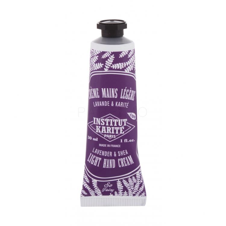 Institut Karité Light Hand Cream Lavender &amp; Shea Kézkrém nőknek 30 ml